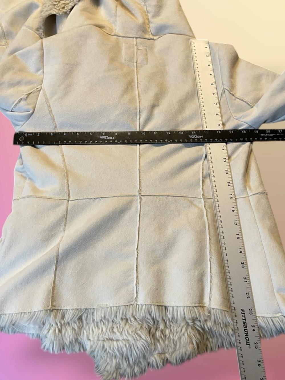 Altar'd State Cream Sherpa Wrap Jacket - Medium - Picture 15 of 15